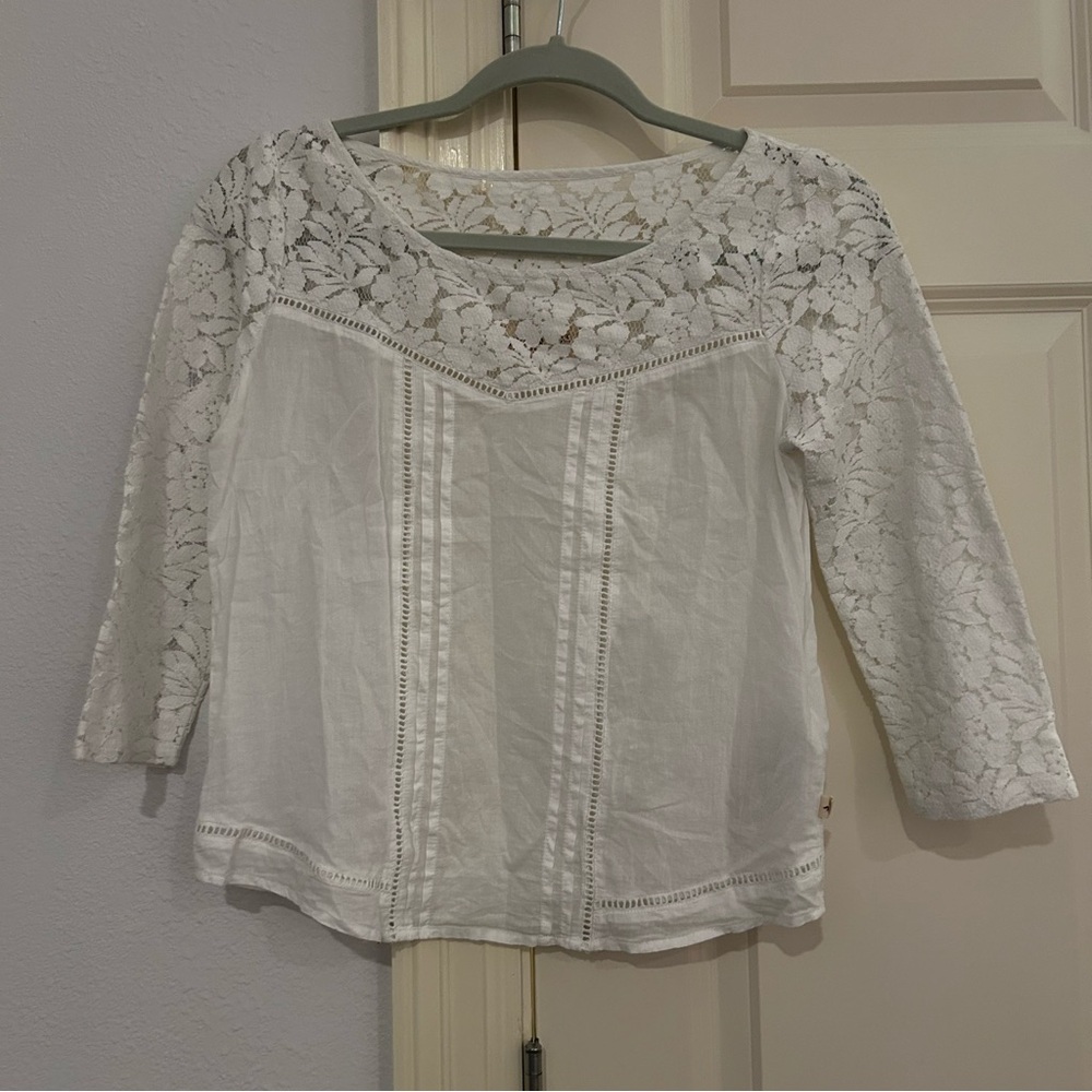 White lace top